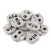 Brzdičky s dvěmi dírkami 20x20 mm (Varianta 1 černá, Balení 10 ks)