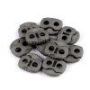 Brzdičky s dvěmi dírkami 20x20 mm (Varianta 1 černá, Balení 10 ks)