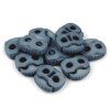 Brzdičky s dvěmi dírkami 20x20 mm (Varianta 1 černá, Balení 10 ks)