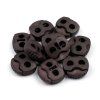 Brzdičky s dvěmi dírkami 20x20 mm (Varianta 1 černá, Balení 10 ks)