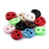 Brzdičky s dvěmi dírkami 20x20 mm (Varianta 1 černá, Balení 10 ks)