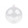 Plastová koule Ø8,5 cm dvoudílná (Varianta 1 transparent, Balení 2 ks)