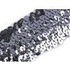 Flitrový prýmek šíře 45 mm elastický (Varianta 1 stříbrná, Balení 13.5 m)