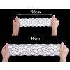 Elastická krajka / vsadka šíře 10 cm (Varianta 1 Off White, Balení 13.5 m)