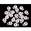 Brzdičky kulaté 15x19 mm (Varianta 1 Off White, Balení 10 ks)