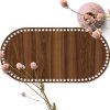 Dřevěné dno na košík OVÁL typ A 40x20 cm Ořech HDF