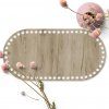 Dřevěné dno na košík OVÁL typ A 30x20 cm Gray craft HDF