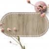 Dřevěné dno na košík OVÁL typ A 40x20 cm Gray craft HDF