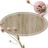 Dřevěné dno na košík OVÁL typ B 40x20cm Gray craft HDF