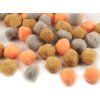 Bambulka mix barev Ø20 mm (Varianta 9 černá, Balení 1 sáček)