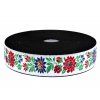 Pruženka folklor šíře 40 mm (Varianta 3 černá, Balení 1 m)