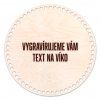 gravírování vlastního TEXTU na kulaté DNO