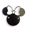 Minnie - nášivka, ozdoba na háčkovaný košík