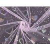 Tyl s AB hologramem srdce (Varianta 1 bílá, Balení 1 m)