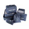 Sada cestovních organizérů do kufru 7 ks (Varianta 3 černá, Balení 1 sada)