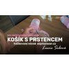 Kompletní sada pro výrobu háčkovaného košíku s prstencem 22,5cm - DELUXE černá