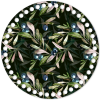 Víko na košík 20cm - Olivy BLACK motiv