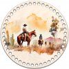 Víko na košík 20cm - Western