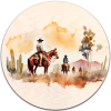Víko na košík 20cm - Western