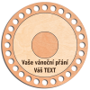 malý Vánoční svícen - vánoční přání 13,3 cm - vlastní text