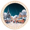 Víko na háčkovaný košík - Kruh 20cm, Vánoční Tržiště