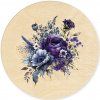 Víko na háčkovaný košík - Kruh 20cm, Indigo vazba