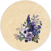 Víko na háčkovaný košík - Kruh 20cm, Indigo Minimal