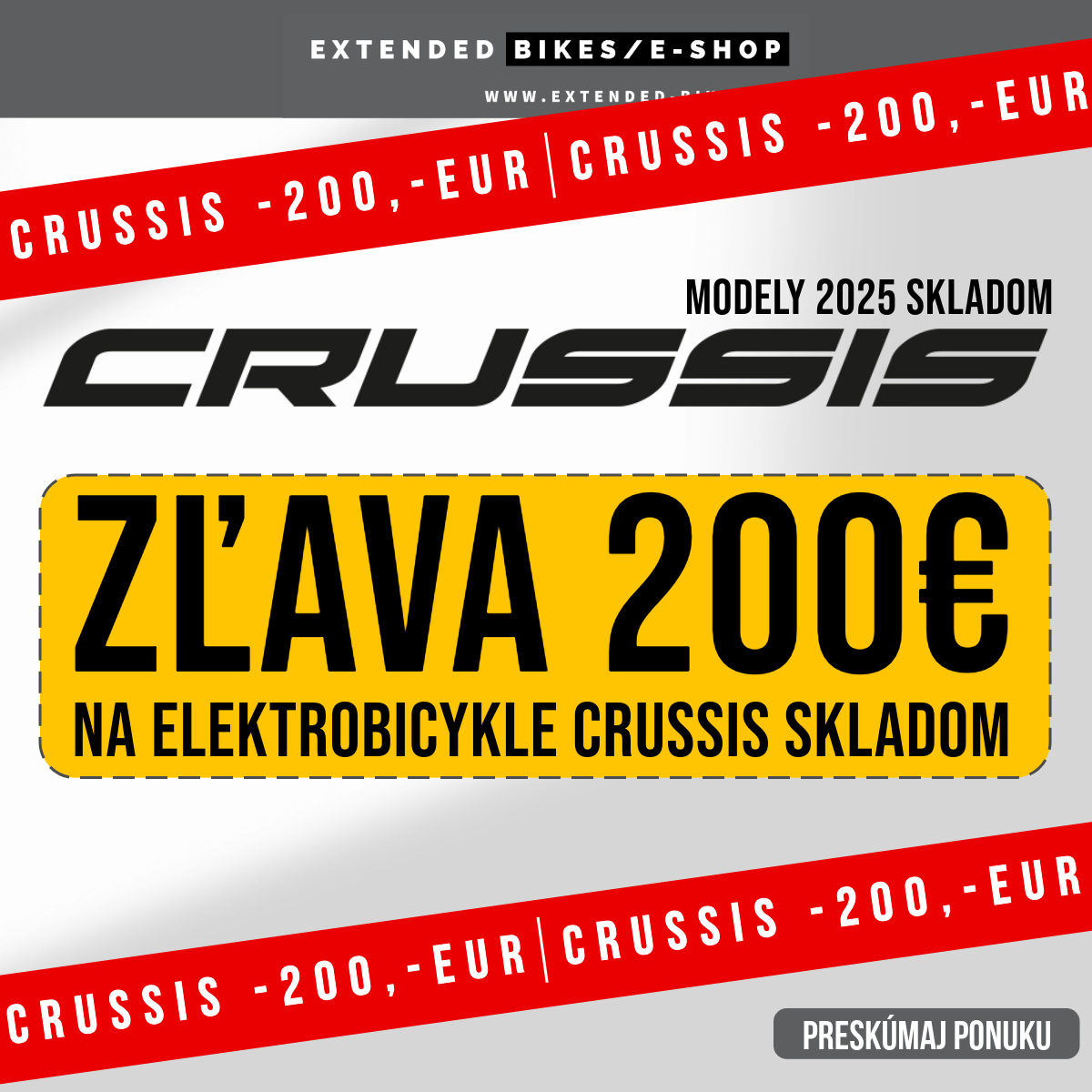Výpredaj Crussis 2025