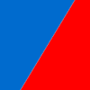 červená/modrá