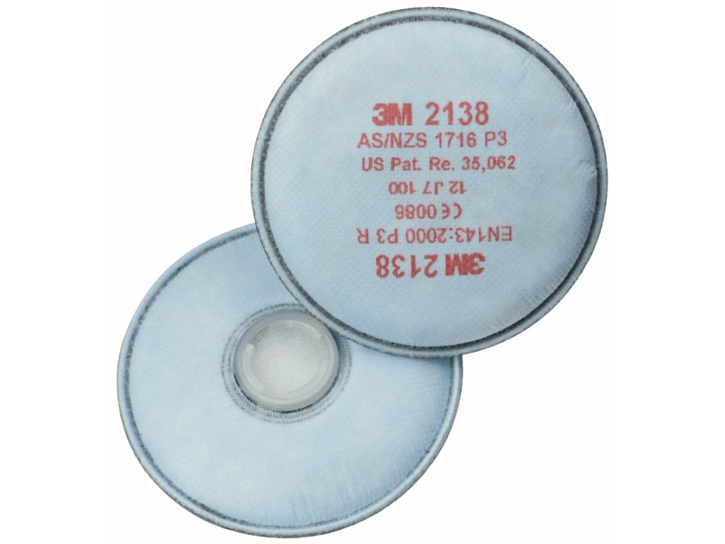 Filter 3M 2138, jeden pár (Veľkosť/Balenie 1bal)