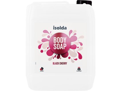 ISOLDA Black cherry body soap 350 ml, CLICK&GO!