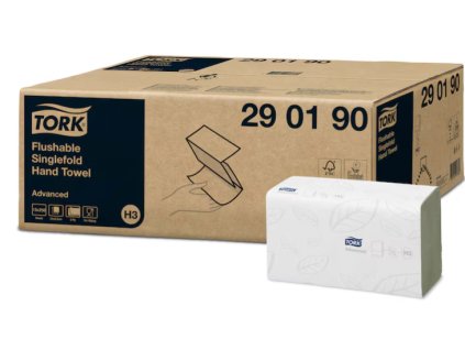 tork singlefold flushable papirove rucniky bile