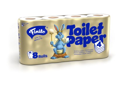 toaletny papier finito 4 vrstvy celuloza 1x8ks