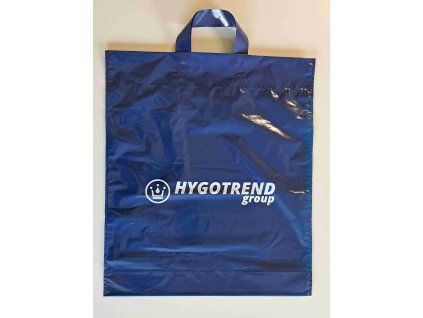 taska igelitova modra 40x46 cm s logom hg