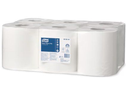 tork basic uterka 2 vrstvy 1 x 6 roli bila