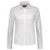 Fitted Stretch Blouse-biela