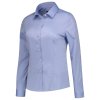 Fitted Stretch Blouse-blue