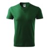 V-neck-fľaškovozelená