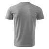V-neck-tmavosivý melír