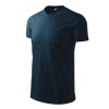 Heavy V-neck-tmavomodrá