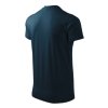 Heavy V-neck-tmavomodrá
