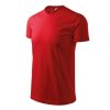 Heavy V-neck-červená