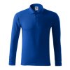 Pique Polo LS-kráľovská modrá