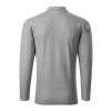 Pique Polo LS-tmavosivý melír