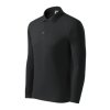 Pique Polo LS-ebony gray