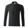 Pique Polo LS-ebony gray
