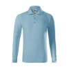 Pique Polo LS-nebeská modrá