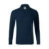 Pique Polo LS-tmavomodrá