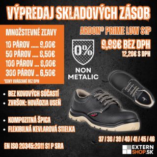 🔥 TOTÁLNY VÝPREDAJ SKLADOVÝCH ZÁSOB | Bezpečnostná obuv za bezkonkurenčné ceny! Hľadáte kvalitnú pracovnú obuv pre svojich...