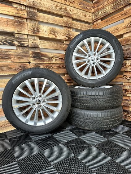 ZIMNÍ - Škoda Kodiaq - originální ALU disky 5x112 R18 (565601025E) - sada 4 ks